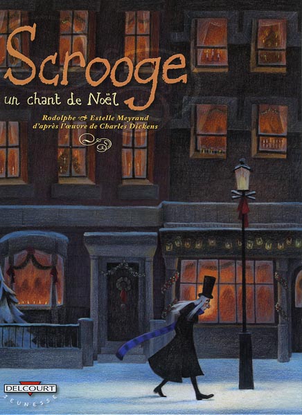 Le fameux "Christmas Carol" de Dickens adapté en BD au crayon de couleur.