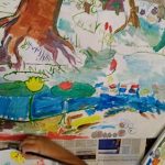 Illustration par des enfants - Nature - - arts visuels - CE1 - Rillieux la Pape, parcours artistiques 2021 Charmier Jousse - Estelle Meyrand -