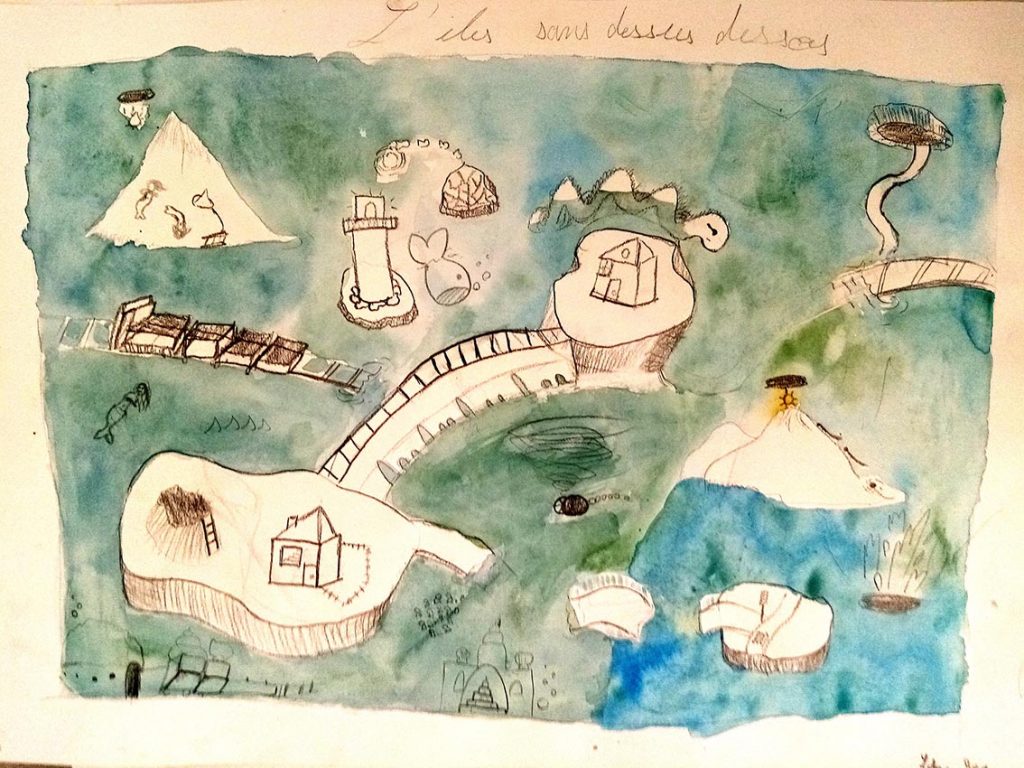 île imaginaire - illustration d'enfant -Estelle Meyrand